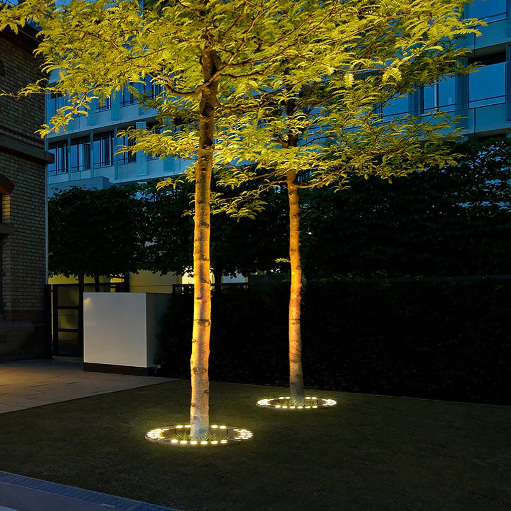 LED Tree Ring Light Outdoor Waterproof Uplight Landscape Spotlight for Trees