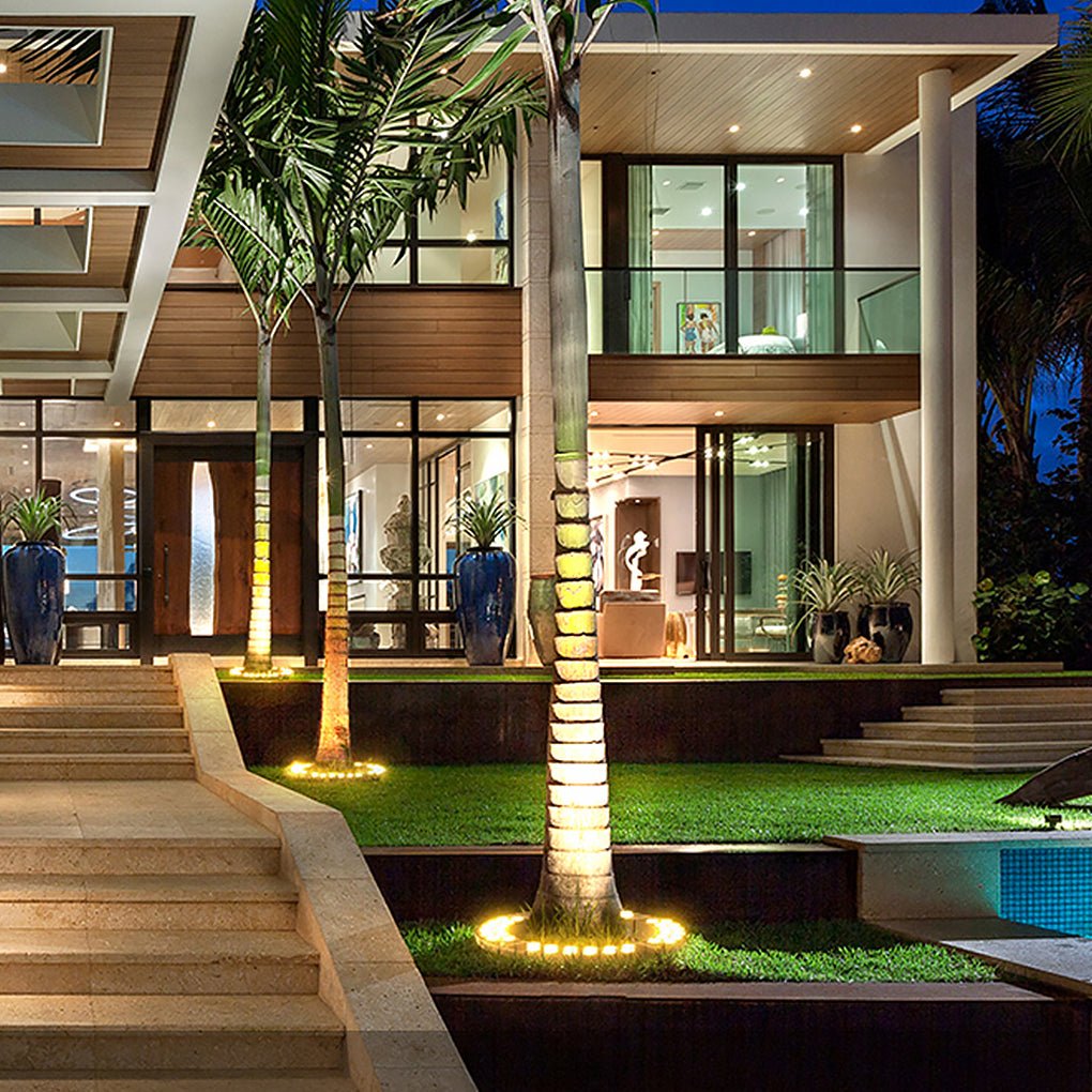LED Tree Ring Light Outdoor Waterproof Uplight Landscape Spotlight for Trees