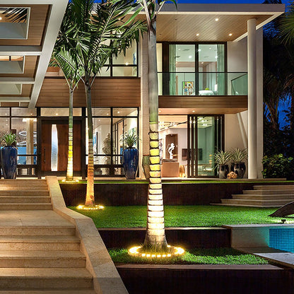 LED Tree Ring Light Outdoor Waterproof Uplight Landscape Spotlight for Trees
