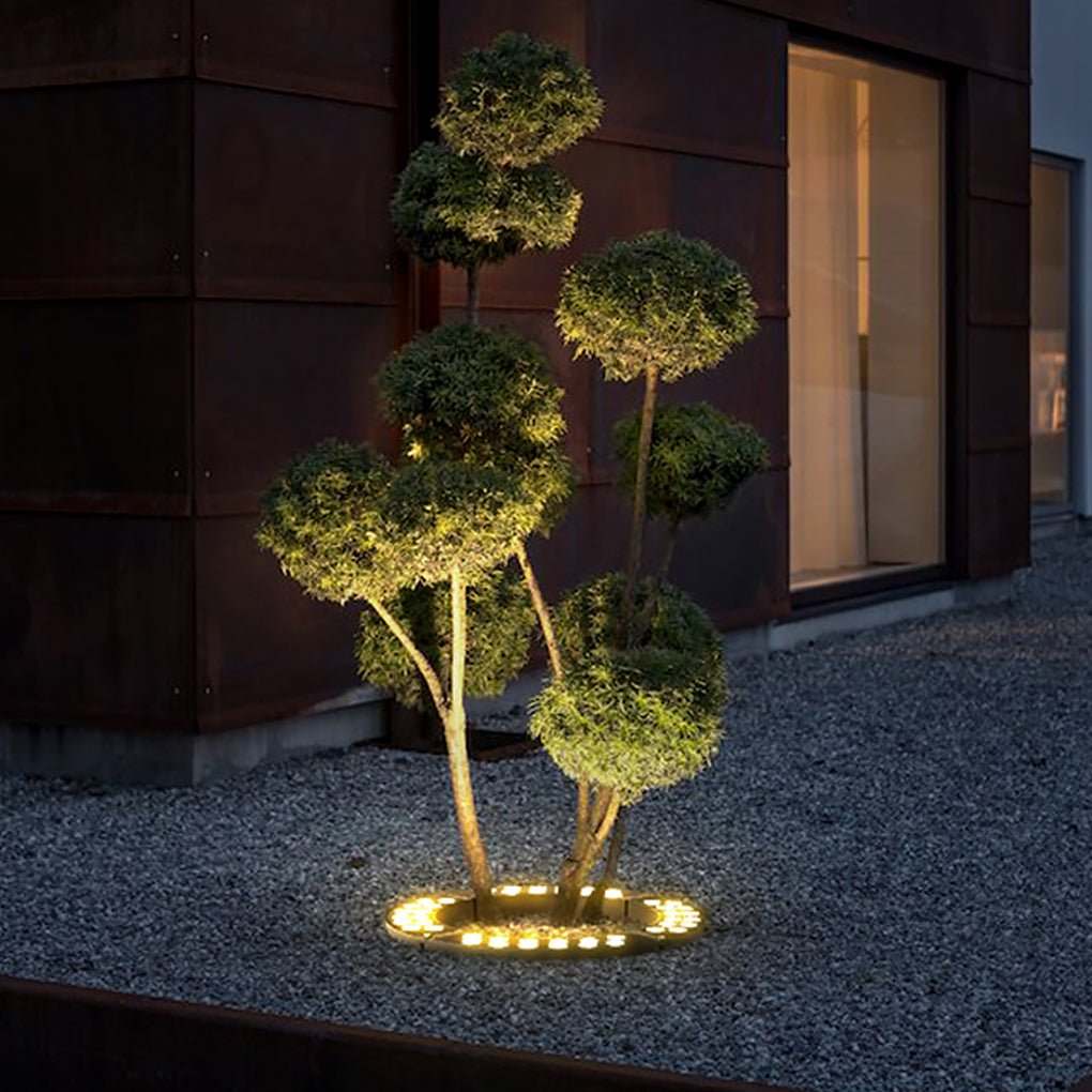 LED Tree Ring Light Outdoor Waterproof Uplight Landscape Spotlight for Trees