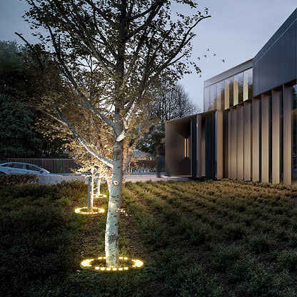 LED Tree Ring Light Outdoor Waterproof Uplight Landscape Spotlight for Trees