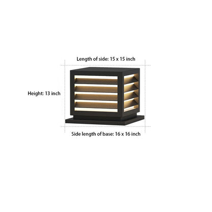 Home Pillar Light Outdoor Waterproof LED Decorative Light