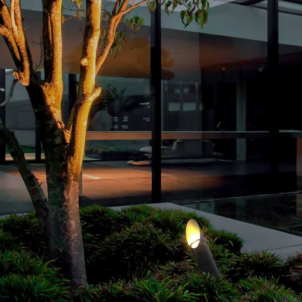 Modern LED Landscape Spotlight Aluminum Waterproof IP65 6W 3000K Tree Uplight Outdoor Garden Light