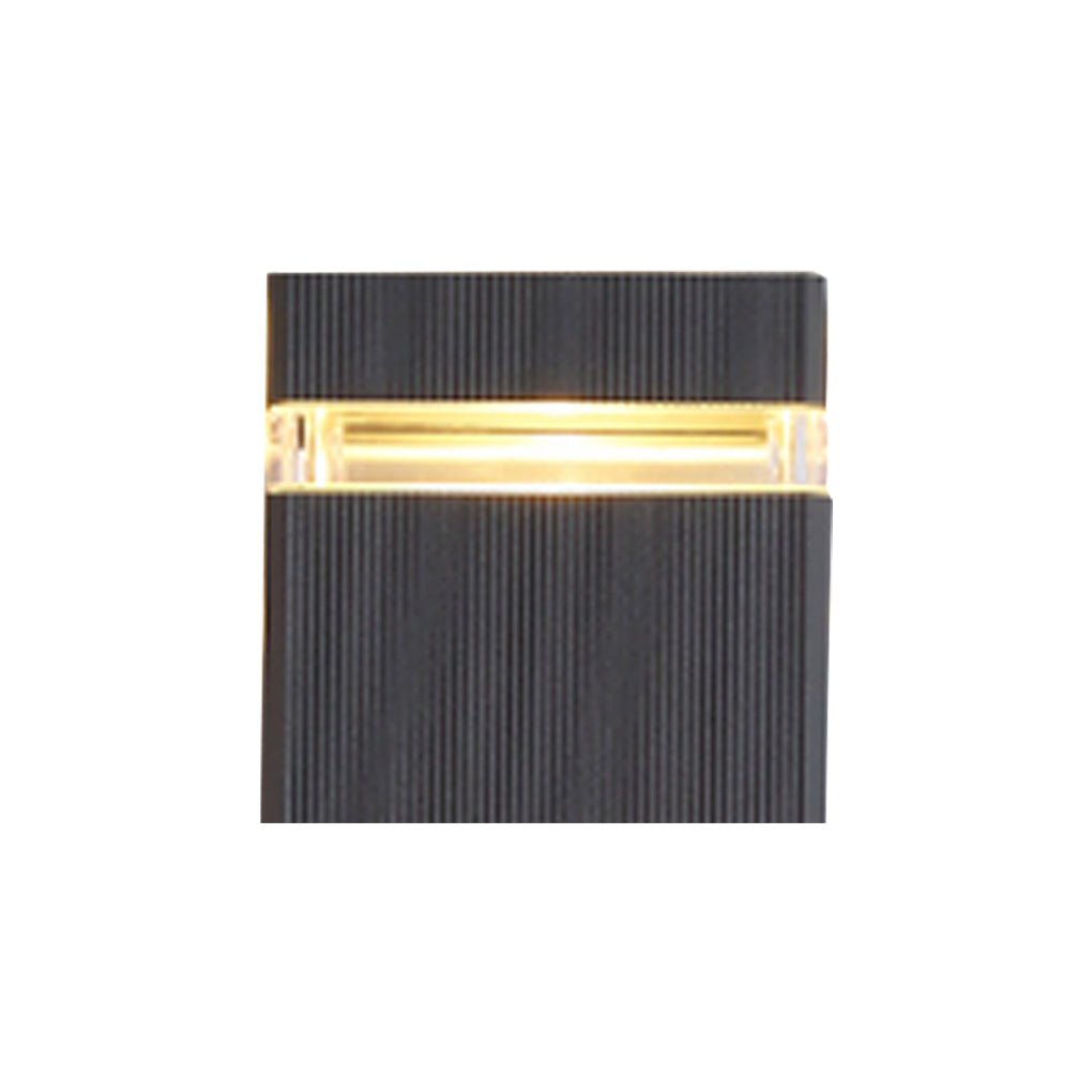 Modern LED Up Down Outdoor Wall Sconce Die-Cast Aluminum Hollow Halo Effect Square Round IP54 3000K Courtyard Villa