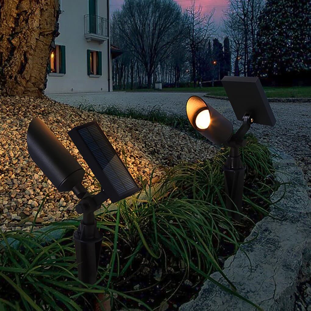 Outdoor Solar Spotlight for Trees Aluminum Adjustable Landscape Garden Light