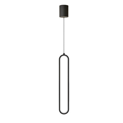 Oval Aluminum Tube Pendant Light with Optional Spotlight and 3-Step Colour Temperature in Three Heights