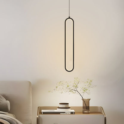 Oval Aluminum Tube Pendant Light with Optional Spotlight and 3-Step Colour Temperature in Three Heights