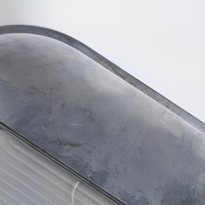 Oval Round Bulkhead Wall Light Retro Industrial Aluminum Glass IP65 Gold Gray 2 Shapes 2 Sizes Balcony Bathroom Garden