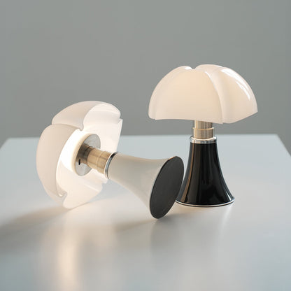 Bauhaus Mushroom Dome Table Lamp Iron Base Touch Control 8W LED Warm White Black White Chrome Gold 13.78 Inch