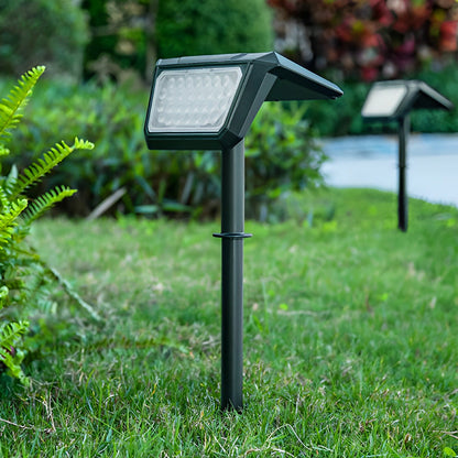 Adjustable Solar LED Landscape Spotlight Waterproof Outdoor Lawn & Path Lighting Black ABS PC IP65