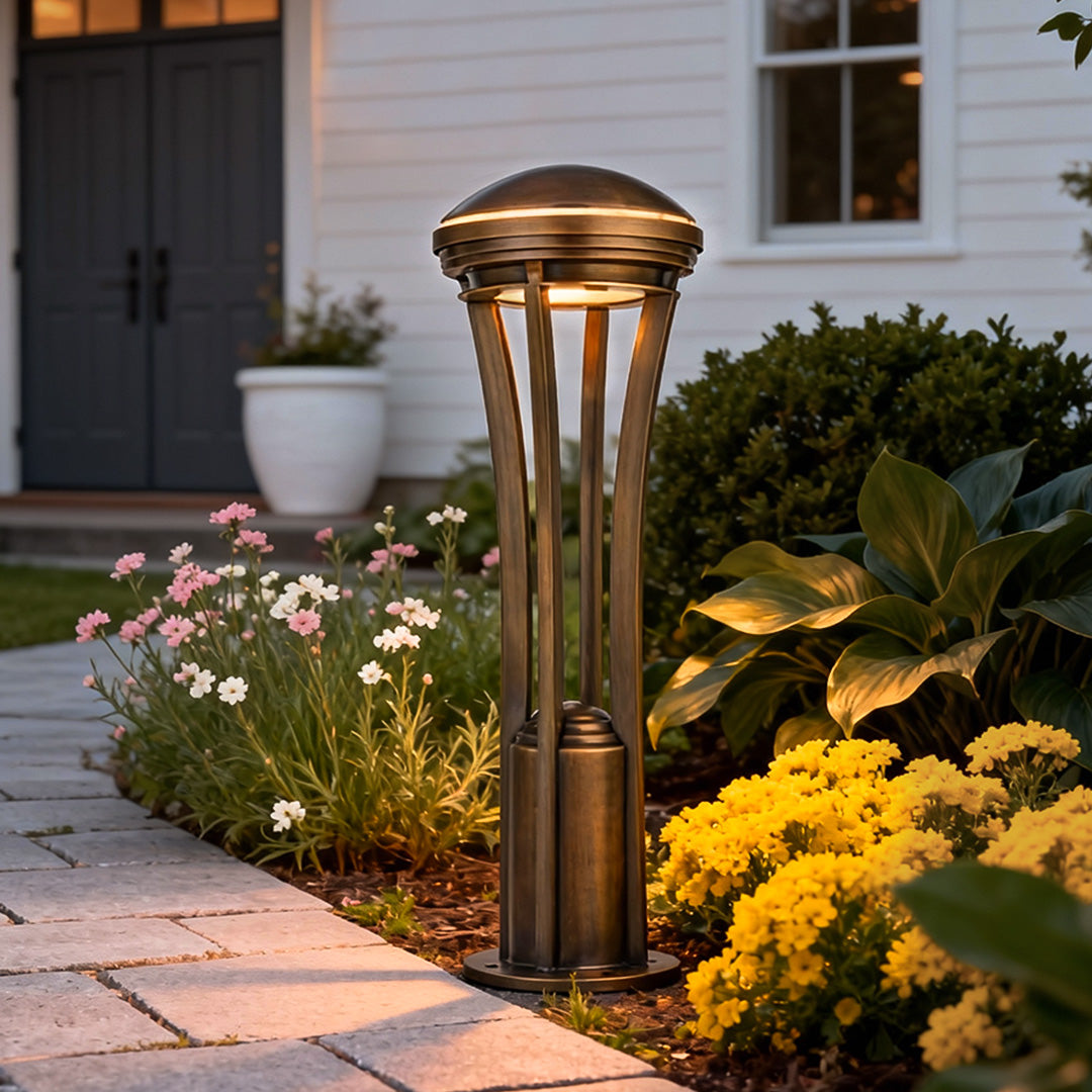 Antique Copper Outdoor Path Light LED Waterproof Landscape Walkway Lighting