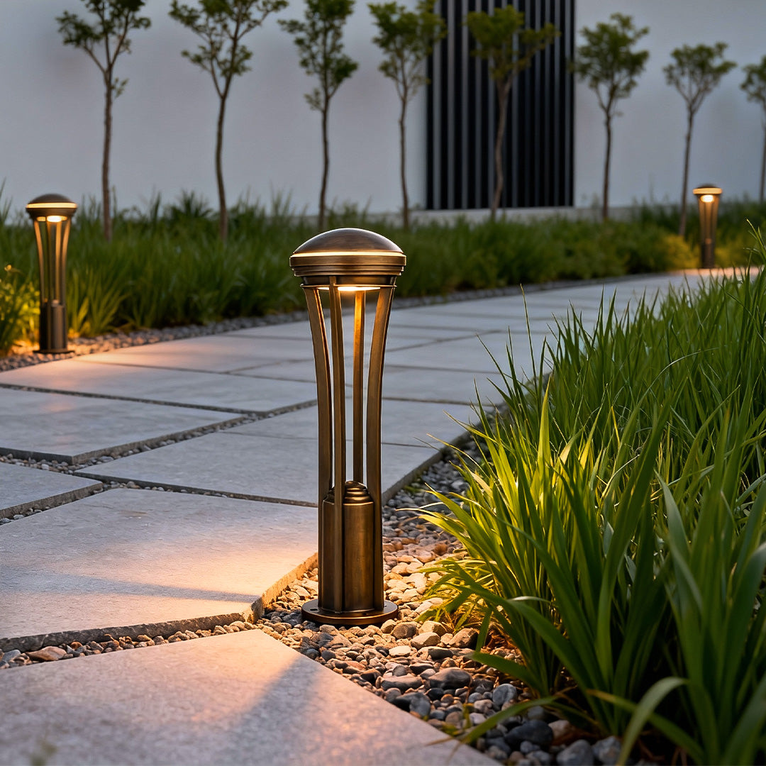Antique Copper Outdoor Path Light LED Waterproof Landscape Walkway Lighting