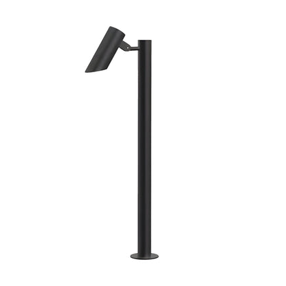 Modern Outdoor LED Path Light Single Double Head Die-Cast Aluminum Black 31.5 Inch