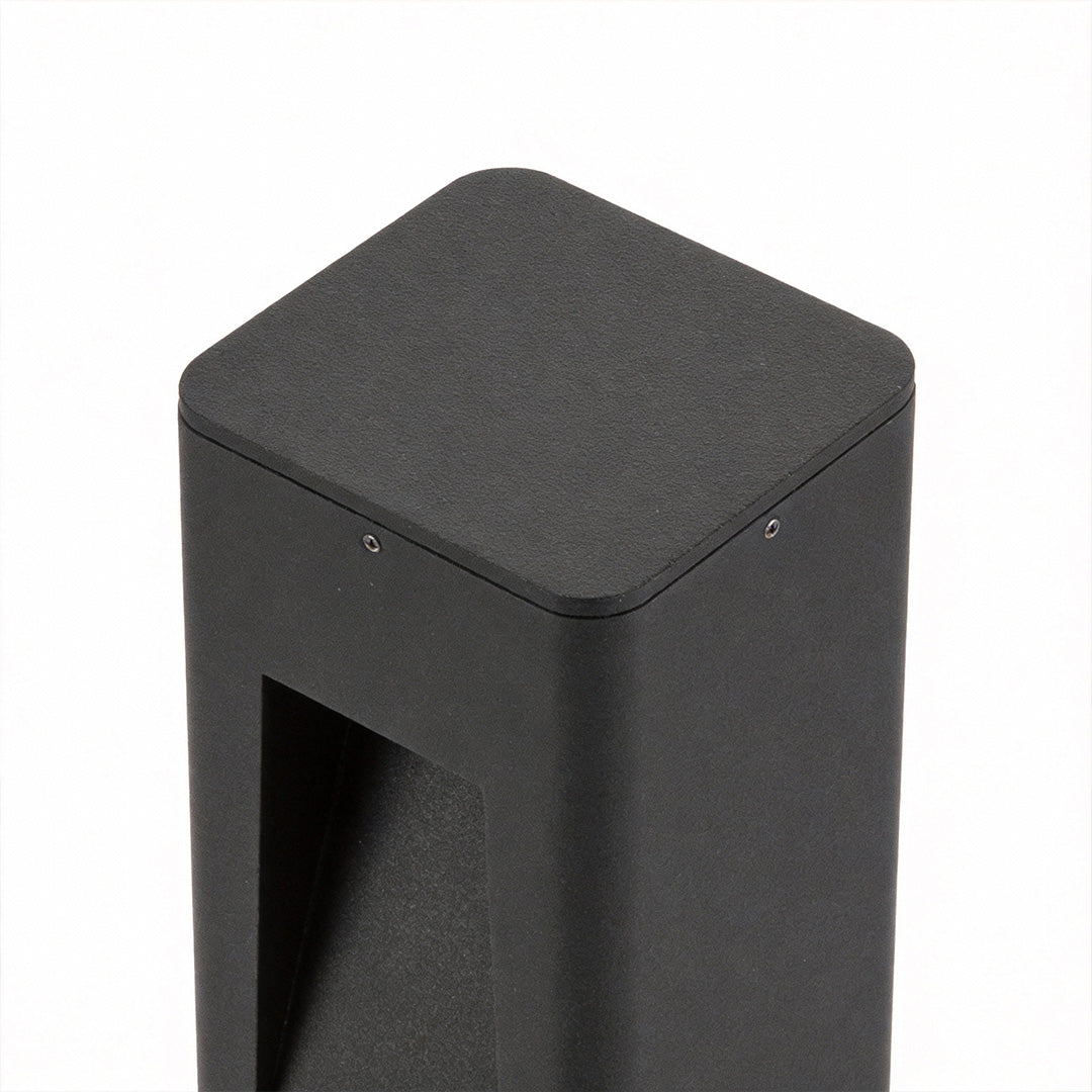 Contemporary Path Light Single Double Head Black Aluminum Glass CRI90 IP65 DC24V 2 Heights