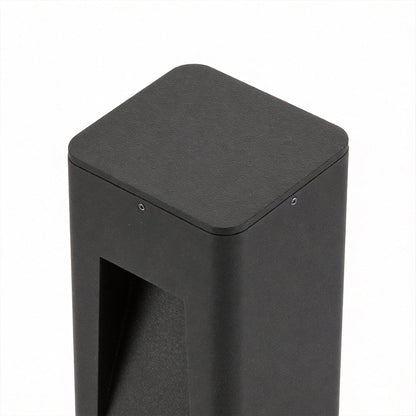 Contemporary Path Light Single Double Head Black Aluminum Glass CRI90 IP65 DC24V 2 Heights