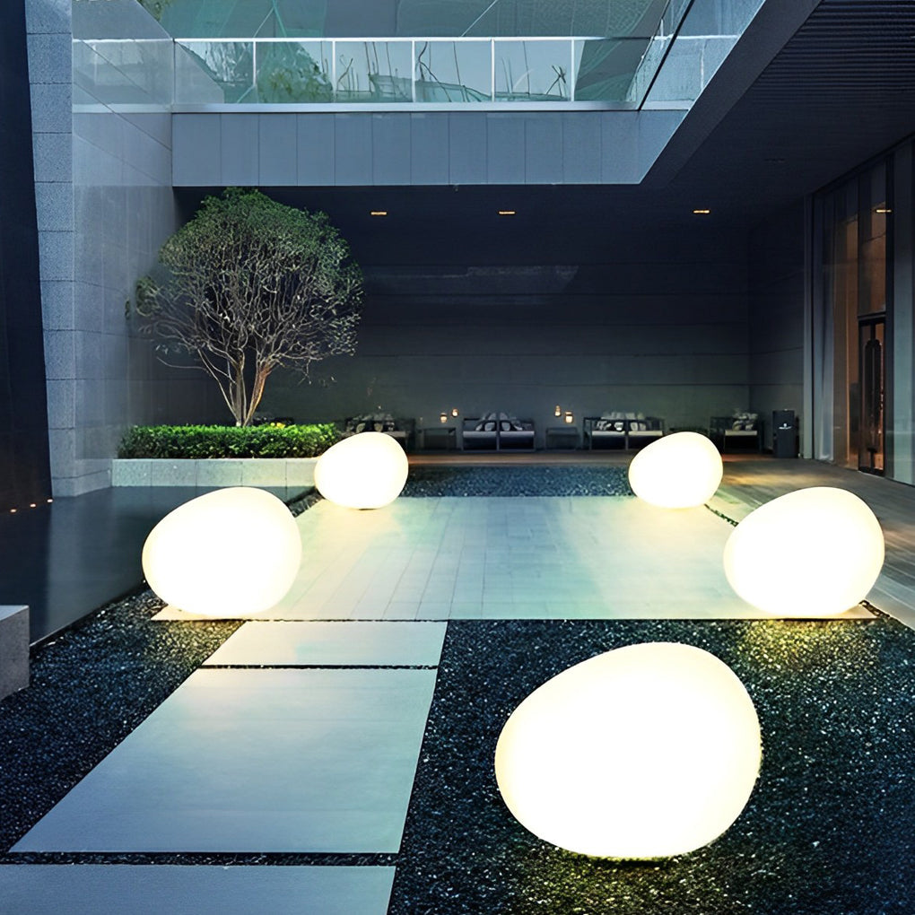 Outdoor Pebble Light LED Hardwired Waterproof Garden Lawn Stone Landscape Lamp