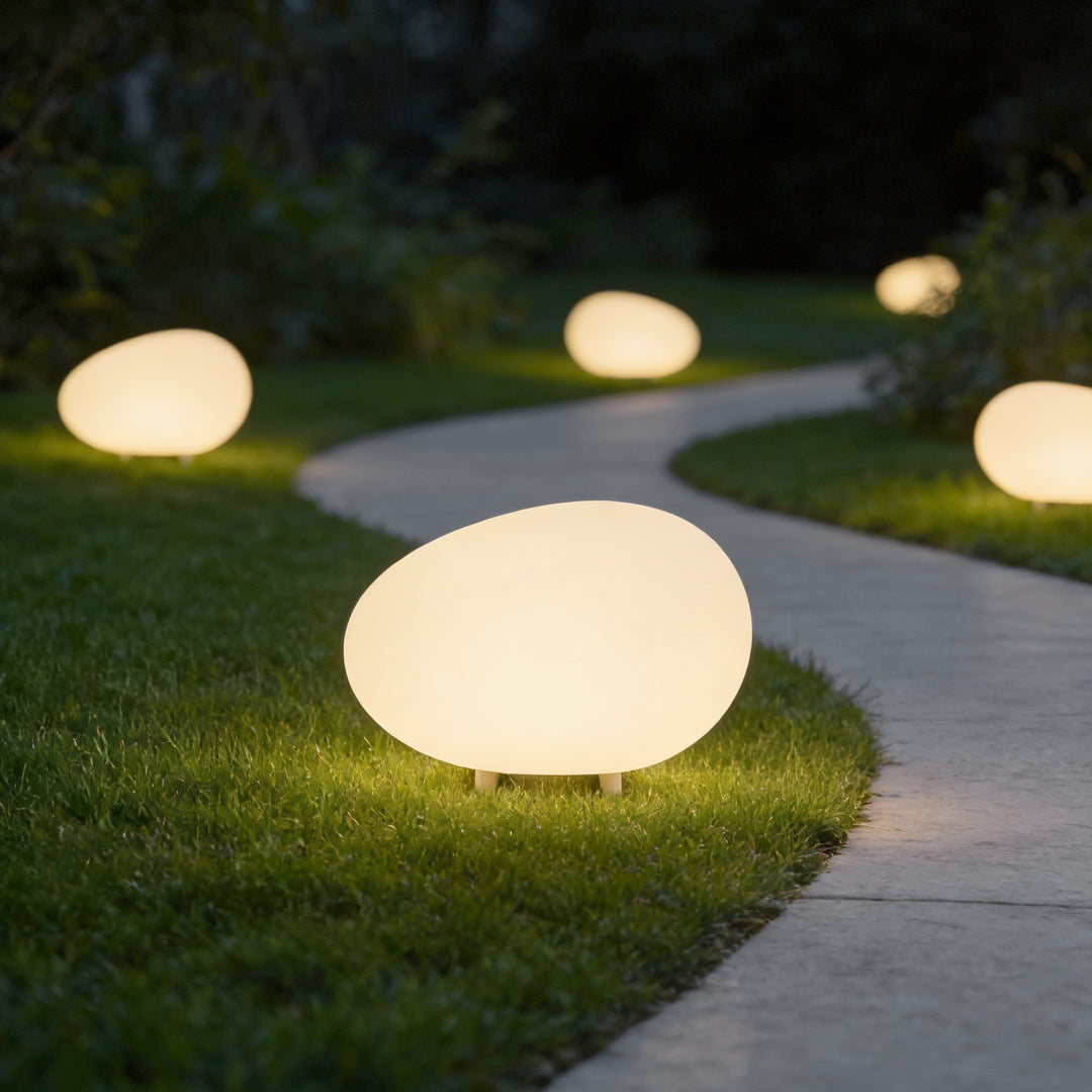 Outdoor Pebble Light LED Hardwired Waterproof Garden Lawn Stone Landscape Lamp