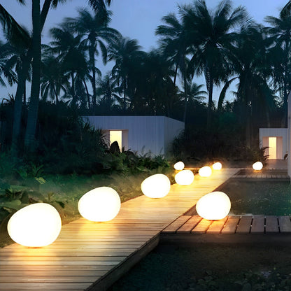Outdoor Pebble Light LED Hardwired Waterproof Garden Lawn Stone Landscape Lamp
