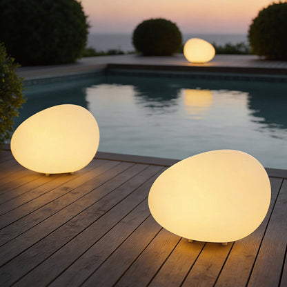 Outdoor Pebble Light LED Hardwired Waterproof Garden Lawn Stone Landscape Lamp