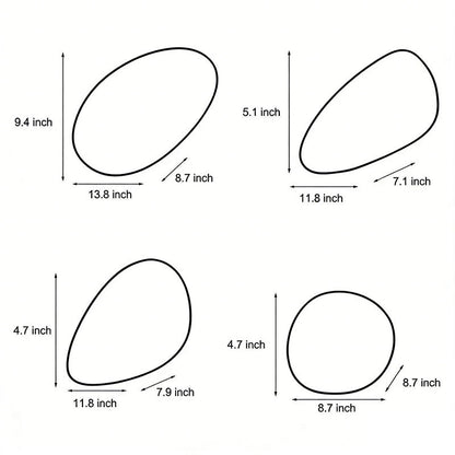 Pebble Glass Wall Sconce Modern LED Indoor Light