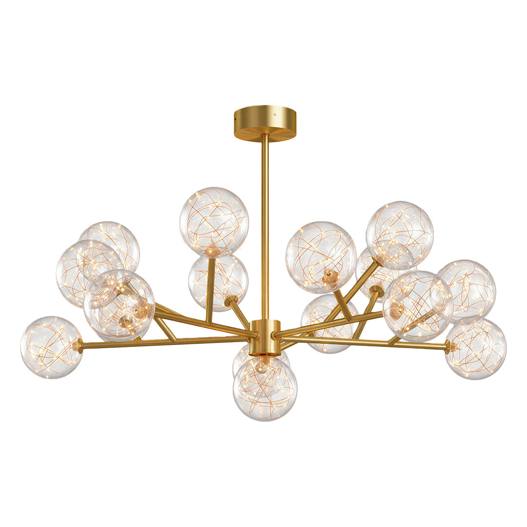Molecular Glass Globe Chandelier