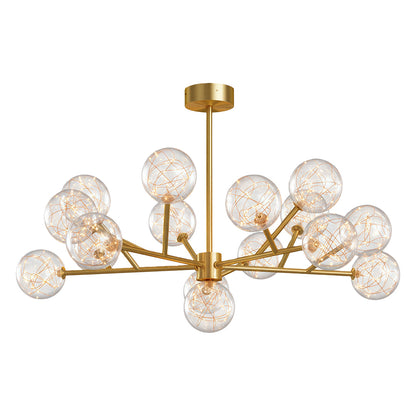 Molecular Glass Globe Chandelier