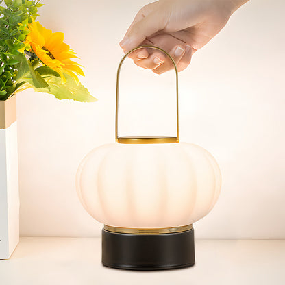 Rechargeable Portable Lantern Table Lamp 360° Glow Carry Handle 8–12H Dimmable Iron Nordic Cordless