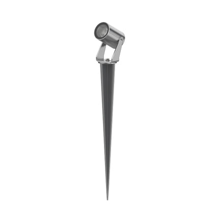 Hardwired LED Outdoor Landscape Spotlight 3W DC24V Aluminum Alloy Tempered Glass Stainless Steel Stake IP65 3000K