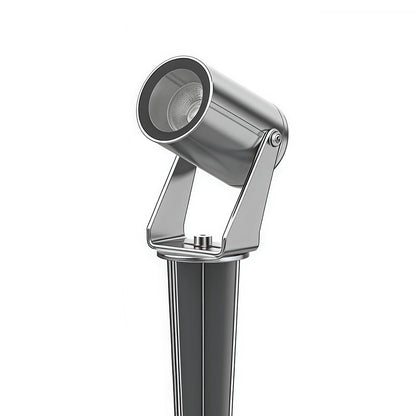 Hardwired LED Outdoor Landscape Spotlight 3W DC24V Aluminum Alloy Tempered Glass Stainless Steel Stake IP65 3000K