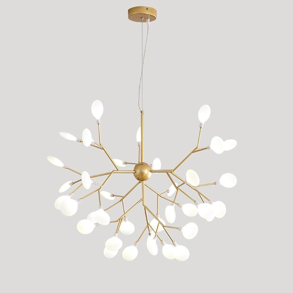 36-Light Gold Cluster Chandelier