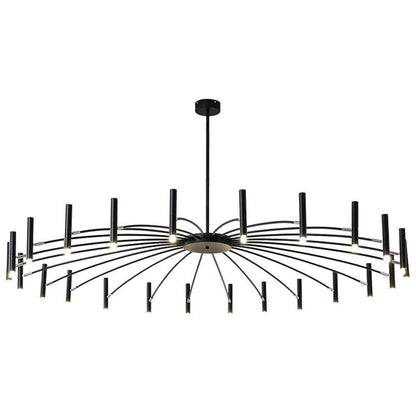 Black Sputnik Round Chandelier