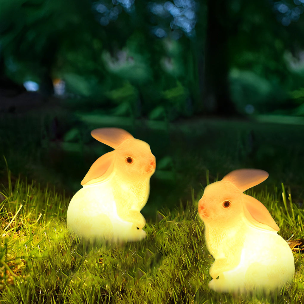 Rabbit Garden Light Resin Fiberglass LED E27 5W 3000K IP65 Hardwired 4 Poses Garden Lawn Park Villa
