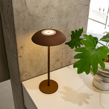 Minimalist Aluminium LED Table Lamp Remote Dimming Rechargeable Black White Brown