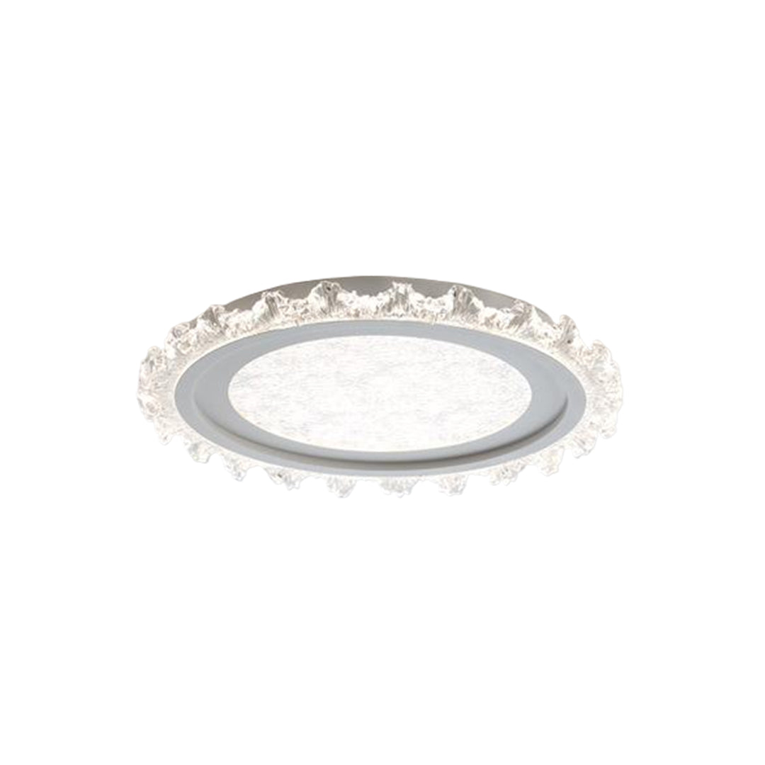 French Full Spectrum Ultra-Thin Flush Mount CRI 97 White Black Gold