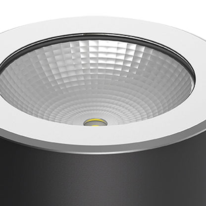 Hardwired LED Inground Well Light 15W CREE-COB Black Die-Cast Aluminum Tempered Glass IP67 3000K Courtyard Villa Park