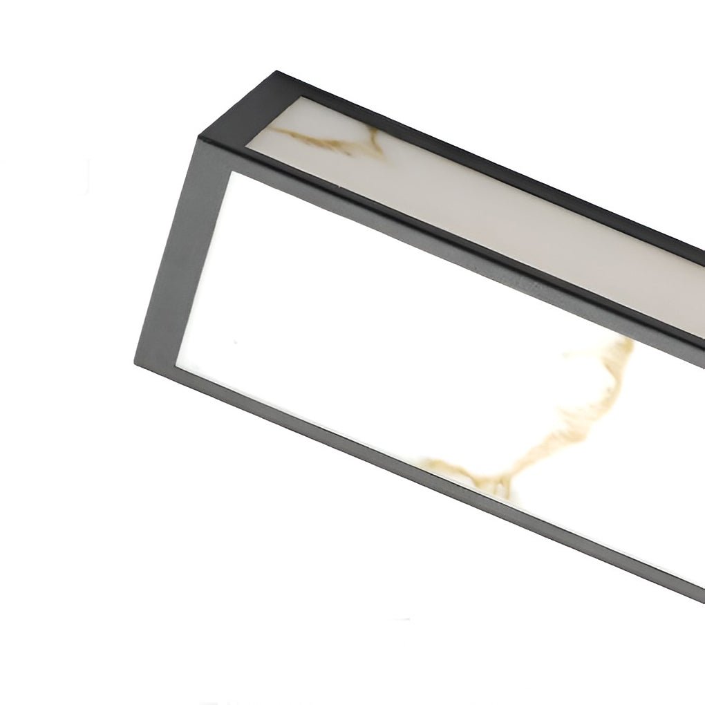 Modern Marble Finish Stainless Steel LED Outdoor Wall Sconce Black IP65 CRI80 4 Heights Courtyard Park Villa