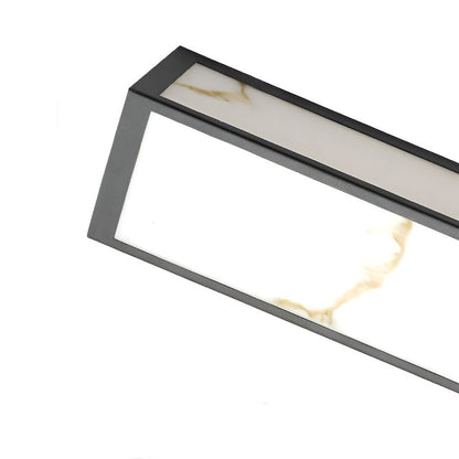 Modern Marble Finish Stainless Steel LED Outdoor Wall Sconce Black IP65 CRI80 4 Heights Courtyard Park Villa