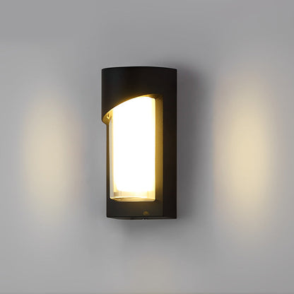 Modern LED Outdoor Wall Sconce Die-Cast Aluminum PC Shade IP55 3000K 2 Styles 2 Sizes Black