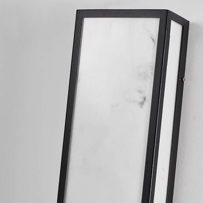 Retro Art Deco Outdoor Wall Sconce Black Stainless Steel LED 3 Sizes IP65