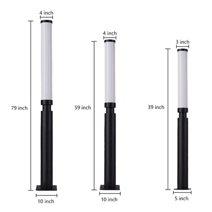 Residential Bollard Light | Hardwired Die-Cast Aluminum LED Garden Path Light