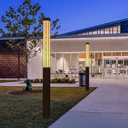 LED Marble Bollard Light Vintage Artistic Outdoor Light