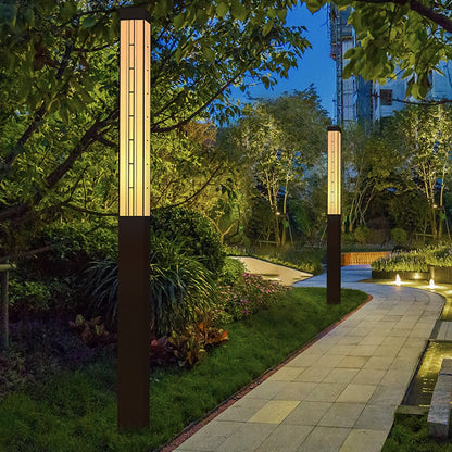 LED Marble Bollard Light Vintage Artistic Outdoor Light