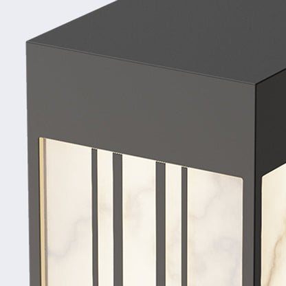 LED Marble Bollard Light Vintage Artistic Outdoor Light