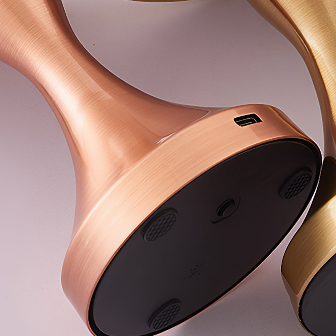 Rechargeable Retro Mushroom Metal Table Lamp Dimmable Touch 8-10H Gold Silver Rose Gold 2 Styles