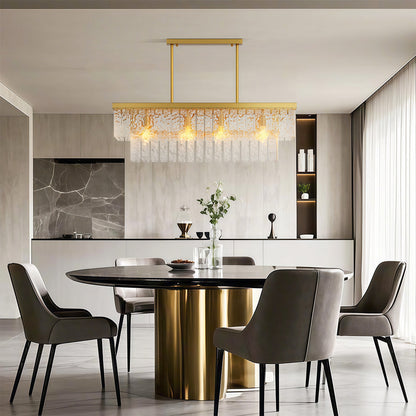 Modern Forms Full-Copper Luxury Glass Chandelier