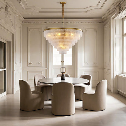 Modern Forms Full-Copper Luxury Glass Chandelier