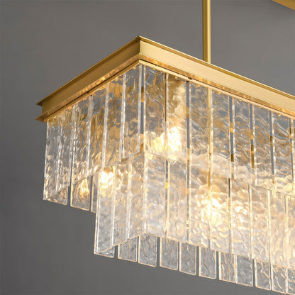 Modern Forms Full-Copper Luxury Glass Chandelier