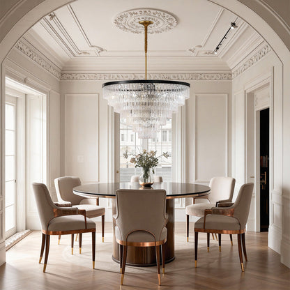 Modern Forms Full-Copper Luxury Glass Chandelier