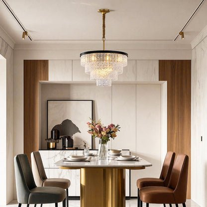 Modern Forms Full-Copper Luxury Glass Chandelier