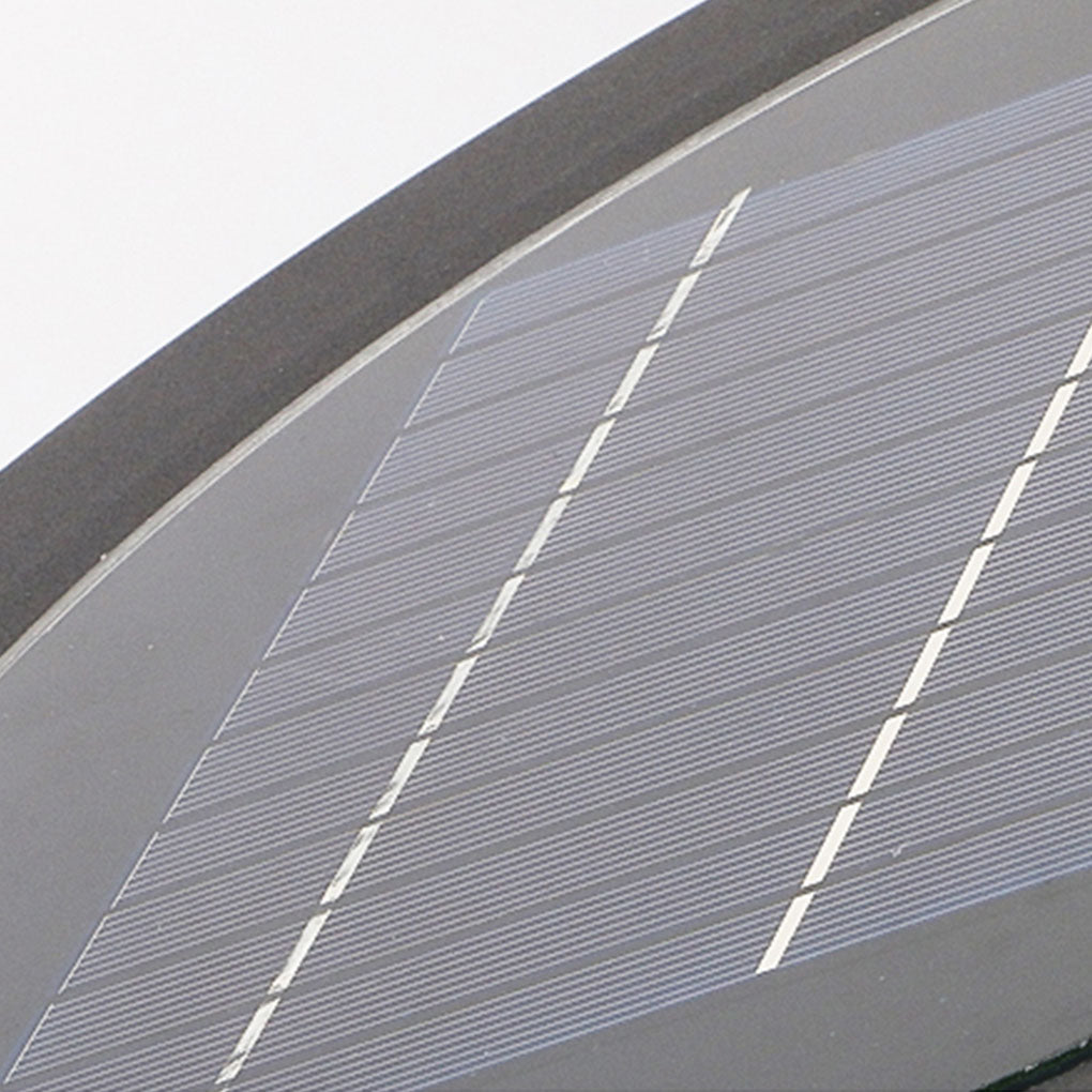 Round Solar Hardwired Lawn Ground Light Die-Cast Aluminum Ring Halo Bottom Emitting LED IP65